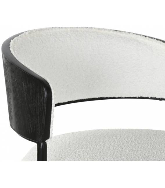 Pusbario kėdė CHROMA balta/juoda