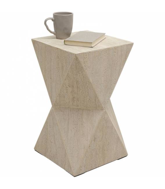 Šoninis staliukas LUXURY TRIANGLE 32x54 smėlio