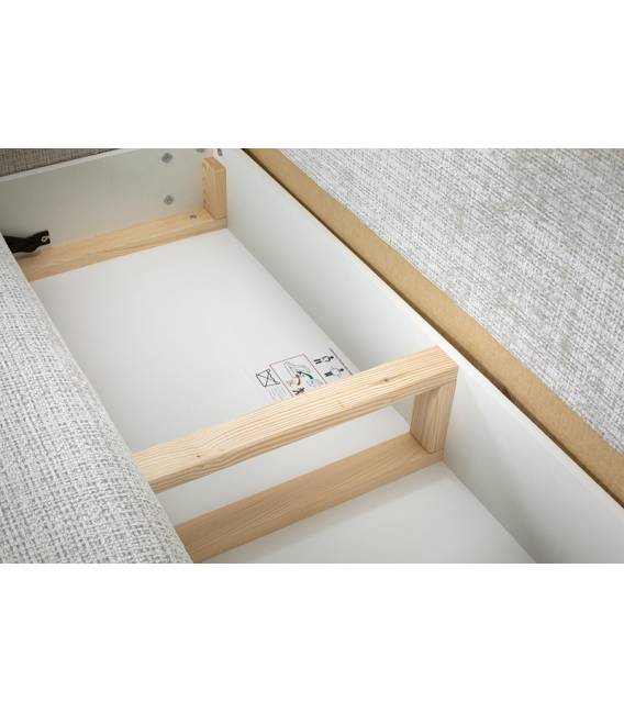 Minkštas kampas LERO 285x200 šviesiai pilkas