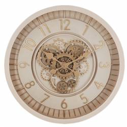 Laikrodis GOLD Ø46 beige