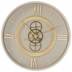 Laikrodis TIME MOTION Ø60 beige
