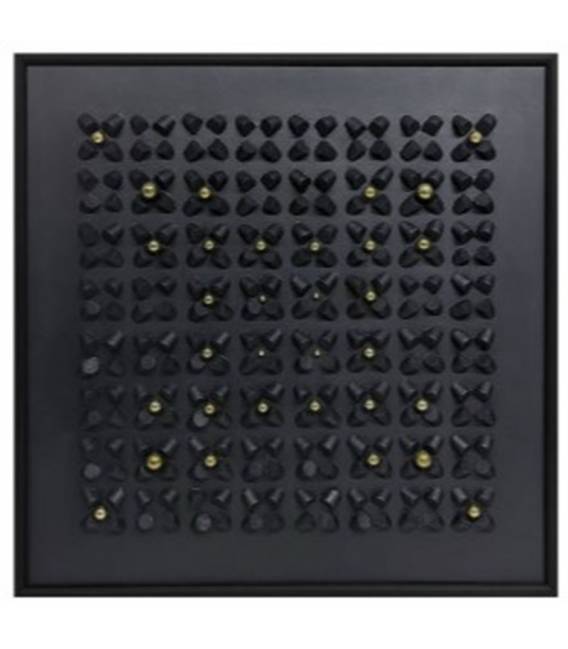Paveikslas BLACK PETALS 100x100 juodas
