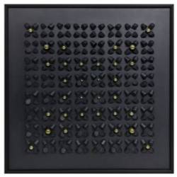 Paveikslas BLACK PETALS 100x100 juodas