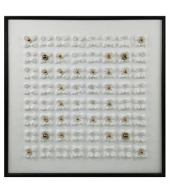 Paveikslas WHITE PETALS 100x100 baltas