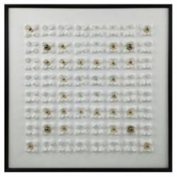 Paveikslas WHITE PETALS 100x100 baltas