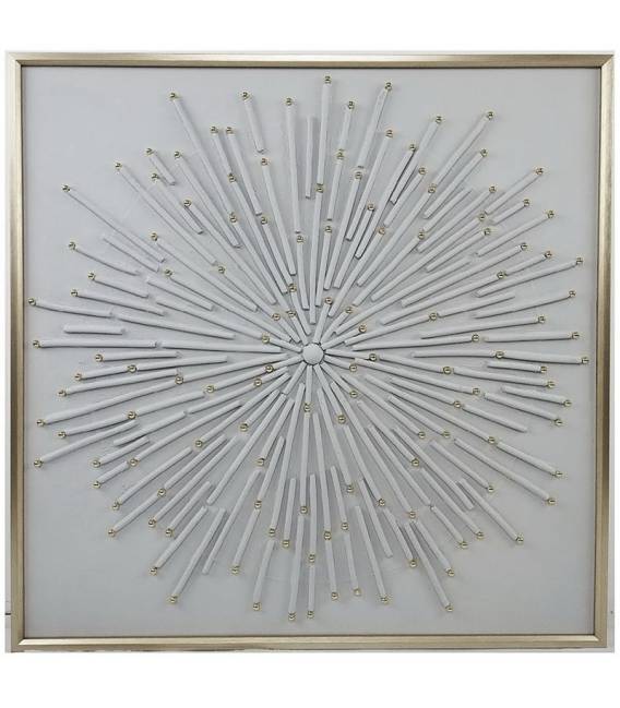 Paveikslas RAYOS 100x100 gelsvai pilkas