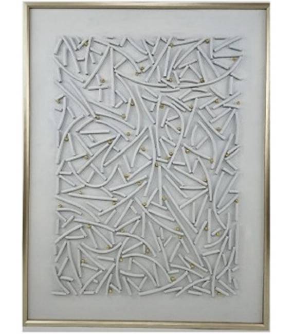 Paveikslas PARTICLES 90x120 pilkas