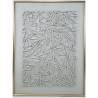 Paveikslas PARTICLES 90x120 pilkas