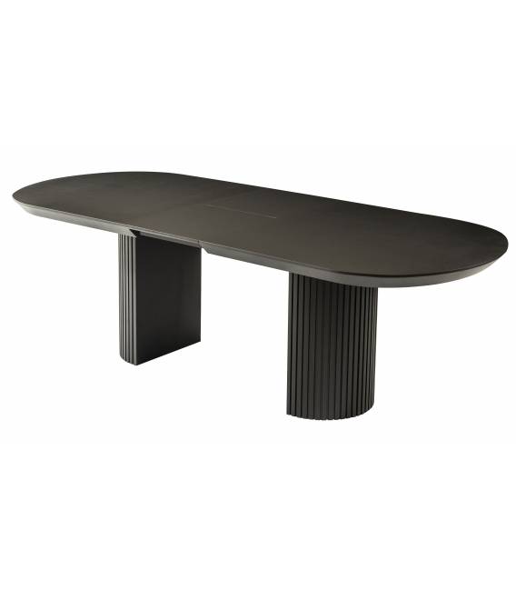 Išskleidžiamas stalas TEMPO 180(260)x103 black beton