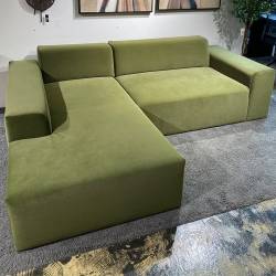 Minkštas kampas SUEZ 253x188 VIC žalias