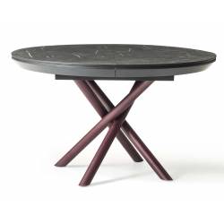 Išskleidžiamas stalas OCEAN Ø120(163) royal marble