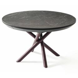 Išskleidžiamas stalas OCEAN Ø120(163) royal marble