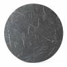 Išskleidžiamas stalas OCEAN Ø120(163) royal marble / juoda koja