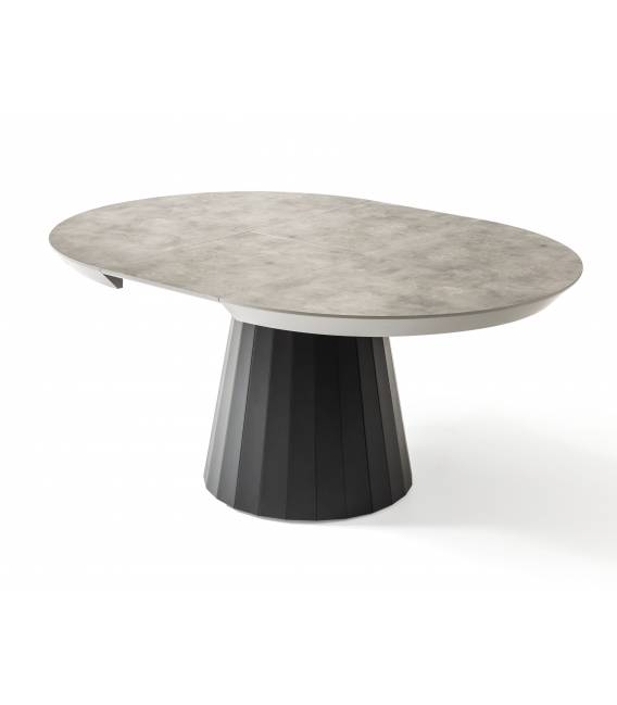 Išskleidžiamas stalas JAZZ Ø120(163) retro gumush