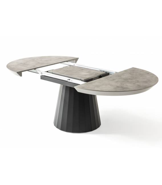 Išskleidžiamas stalas JAZZ Ø120(163) retro gumush