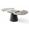 Išskleidžiamas stalas JAZZ Ø120(163) retro gumush