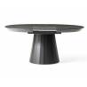 Išskleidžiamas stalas JAZZ Ø120(163) royal marble/ black
