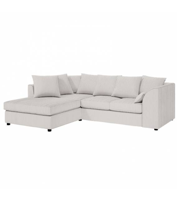 Minkštas kampas ALAN 215x165 baltas