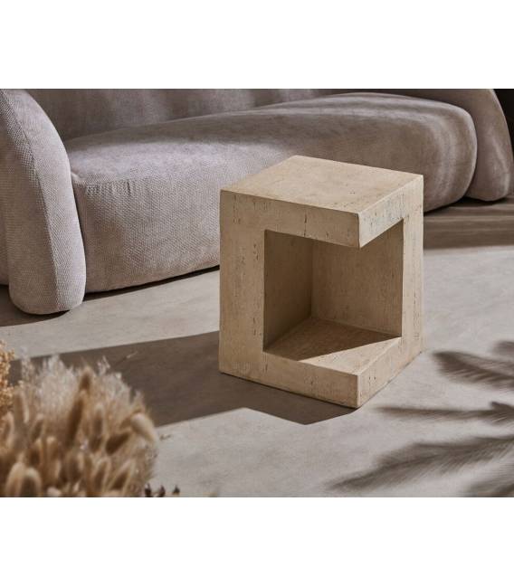 Šoninis staliukas CUBE 38x38 beige