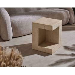 Šoninis staliukas CUBE 38x38 beige