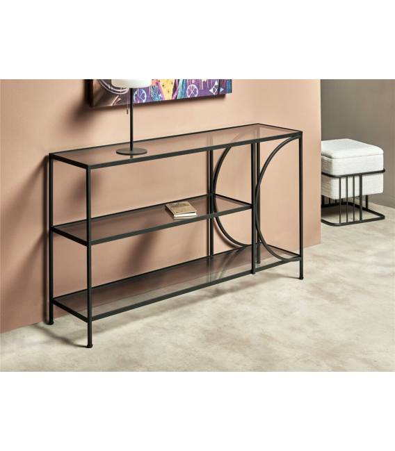 Konsolė CHIKE 120x30 skaidraus stiklo