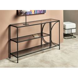 Konsolė CHIKE 120x30 skaidraus stiklo