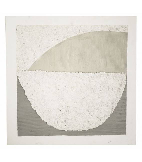 Paveikslas QUADRO-B 60x60 balta/pilka