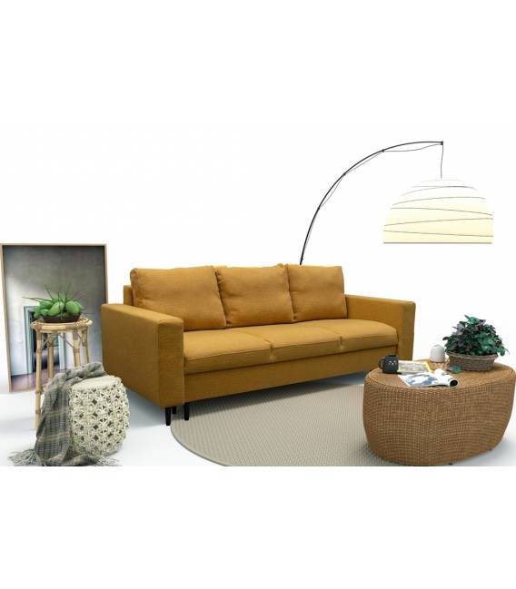 Sofa-lova EVIA 222x100 geltona