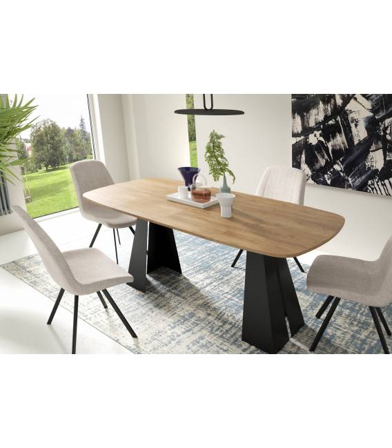 Išskleidžiamas stalas OGI 120(200)x120 ąžuolo