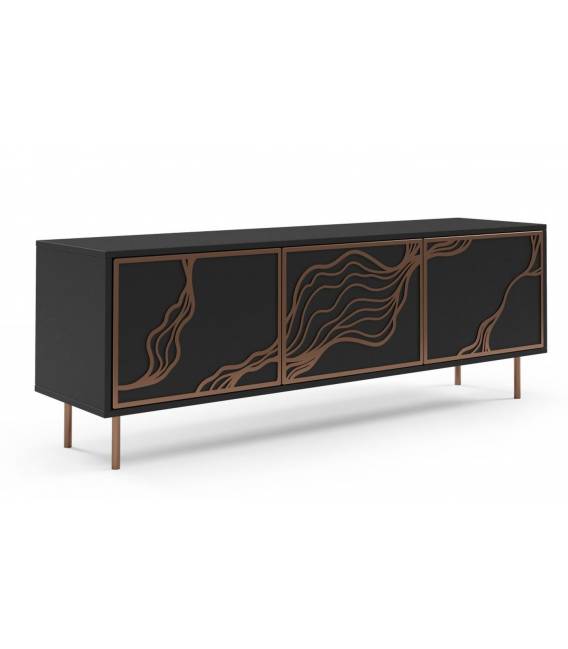 TV spintelė LUARIS 161x38 juoda