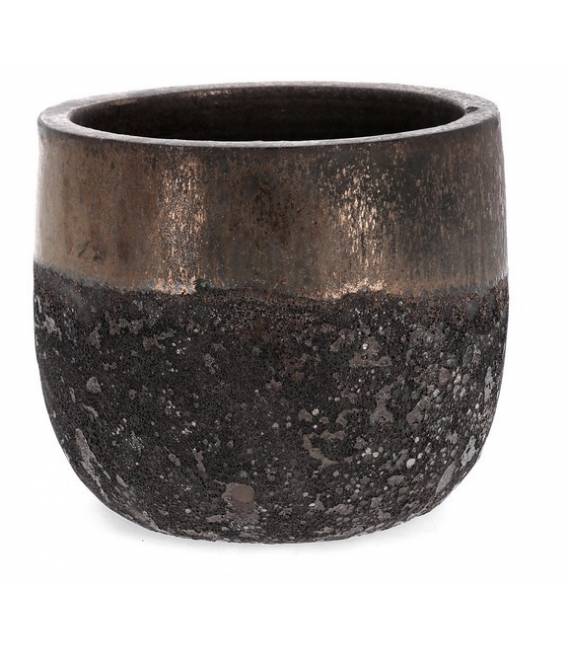 Vazonas RUSTY 36x31 juodas/rudas
