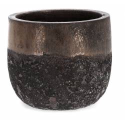 Vazonas RUSTY 36x31 juodas/rudas