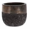 Vazonas RUSTY 36x31 juodas/rudas