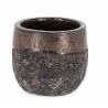 Vazonas RUSTY 21x19 juodas/rudas