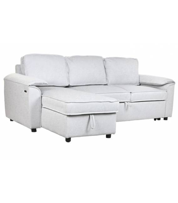 Minkštas kampas MODERN 220x153 šviesiai pilkas