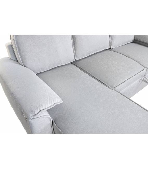 Minkštas kampas MODERN 220x153 šviesiai pilkas