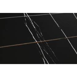 Kavos staliukas MESA 120x120 juoda/ruda