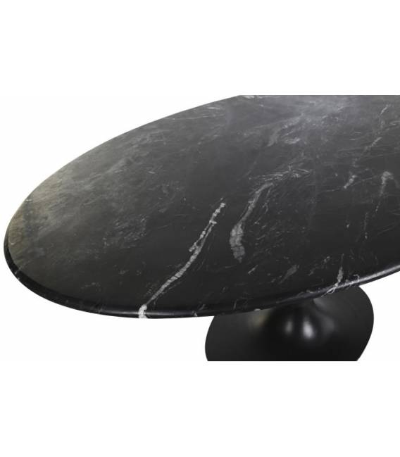 Ovalus stalas MODERN 180x100 juodas