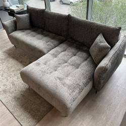 Minkštas kampas LARI 290x160 pilkai rudas