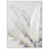 Paveikslas PALM TREE–B 90x120 baltas/auksinis