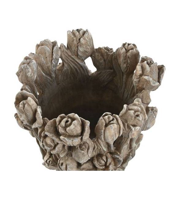 Vaza TULIPS 27x32 pilka