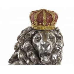 Dekoracija LION H45 sidabrinis