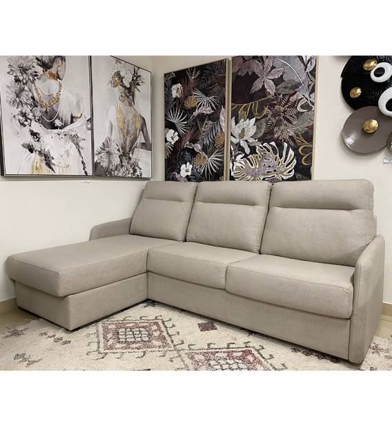 Minkštas kampas BASCO 251x172 šviesiai rudas