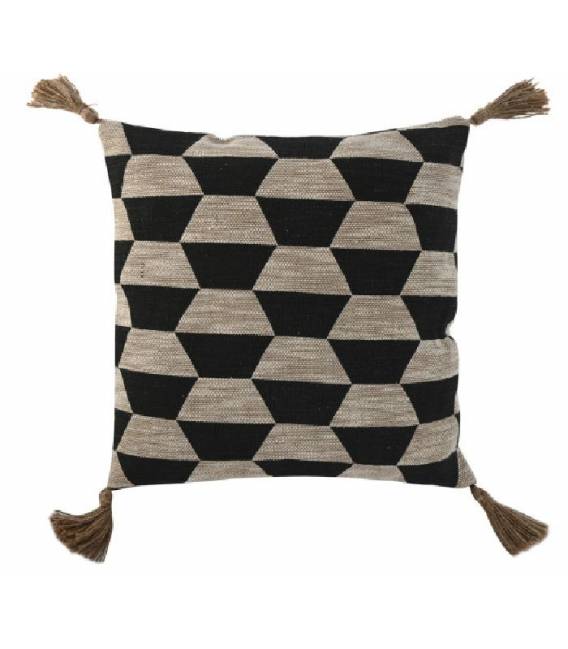 Pagalvėlė LINO 45X45 ruda/juoda