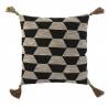 Pagalvėlė LINO 45X45 ruda/juoda