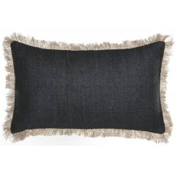 Pagalvė LINEN 50x30 tamsiai mėlyna