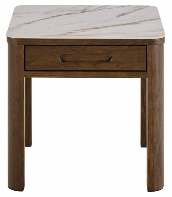 Naktinis staliukas SOUTHAMPTON 45x45 rudas