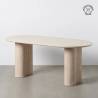 Ovalus stalas STONE180x90 beige
