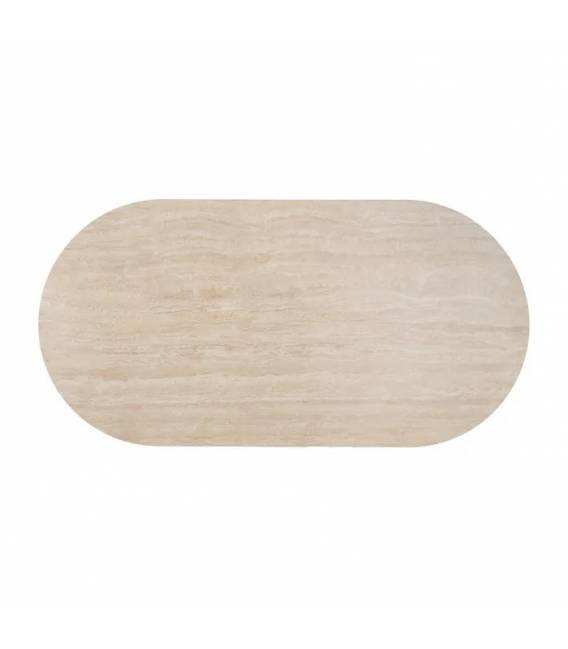 Ovalus stalas STONE180x90 beige