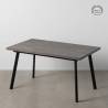Išskleidžiamas stalas GREY 138x85 pilkas